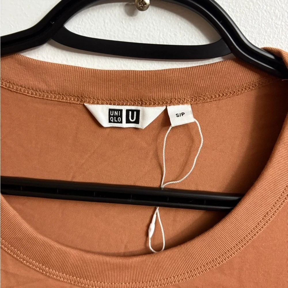 Uniqlo Brown Raglan Sleeve Midi Dress small - Picture 2 of 7